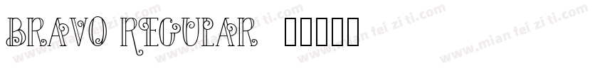 Bravo Regular字体转换